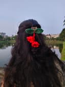 Crochet Flower Hair Ties - Butterfly & flower
